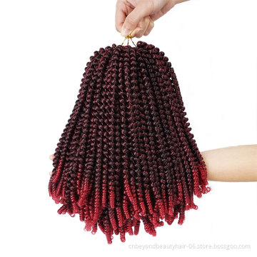 Spring Twist Hair Extensions 30Strands Crochet Braids Synthetic Braiding Hair Bounce Curl